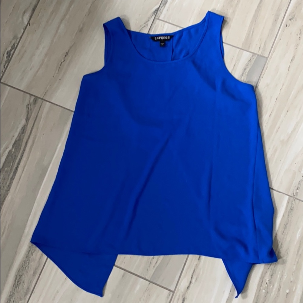 Express Open Back Blue Tank ❤️